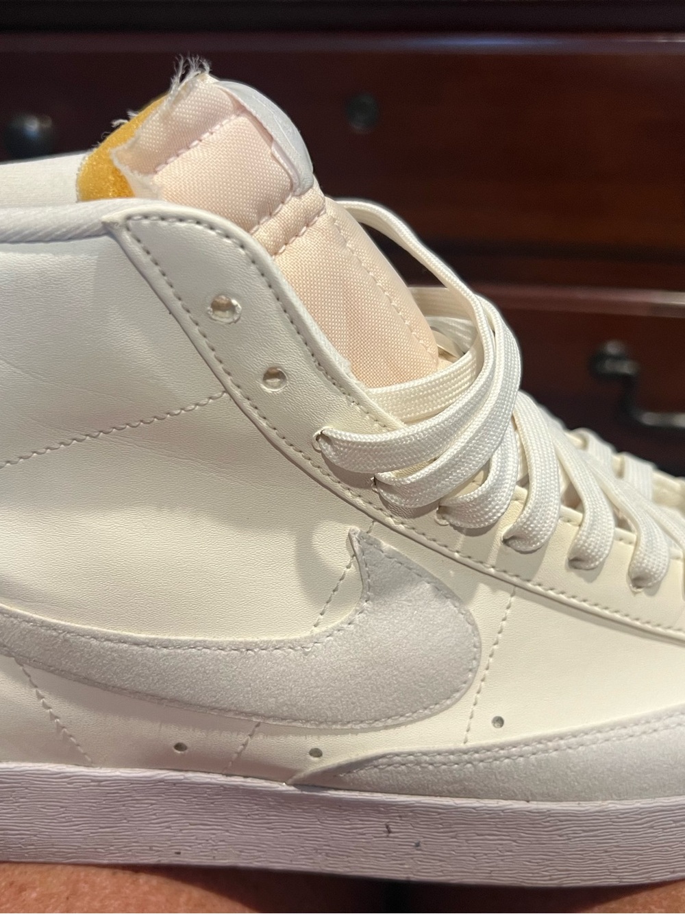 Nike Blazer Mid 77 Next Nature White High-Top Sneakers with Suede Swoosh